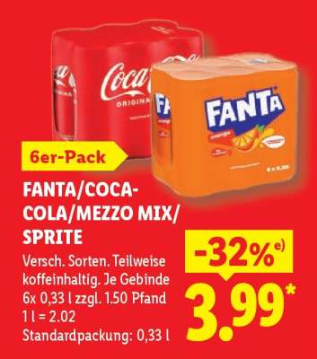 FANTA/COCA-COLA/MEZZO MIX/SPRITE