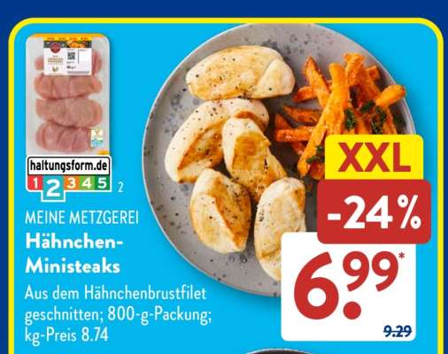 Hähnchen Ministeaks