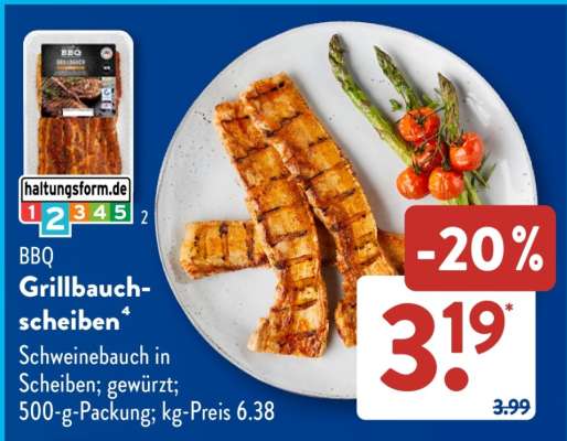 BBQ Grillbauchscheiben