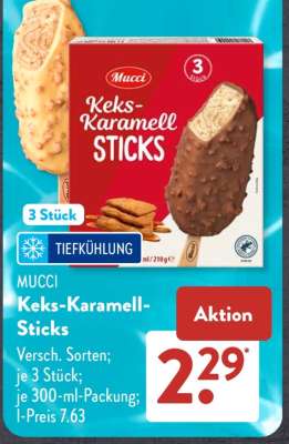 MUCCI Keks- Karamell- Sticks