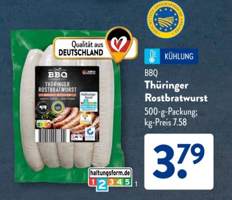 BBQ Thüringer Rostbratwurst