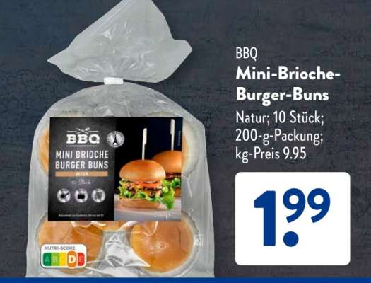 BBQ Mini-Brioche-Burger-Buns