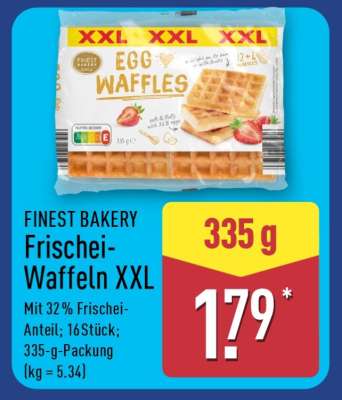FINEST BAKERY Frischei-Waffeln XXL