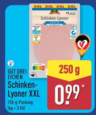 GUT DREI EICHEN Schinken-Lyoner XXL