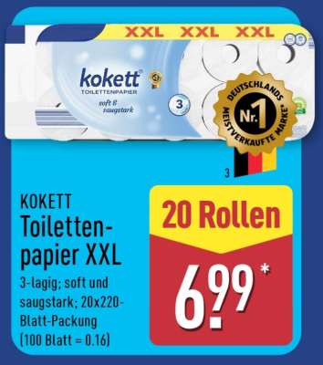 KOKETT Toilettenpapier XXL