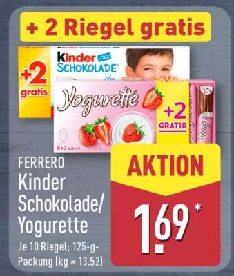 FERRERO Kinder Schokolade Yogurette