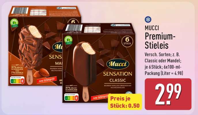 MUCCI Premium- Stieleis