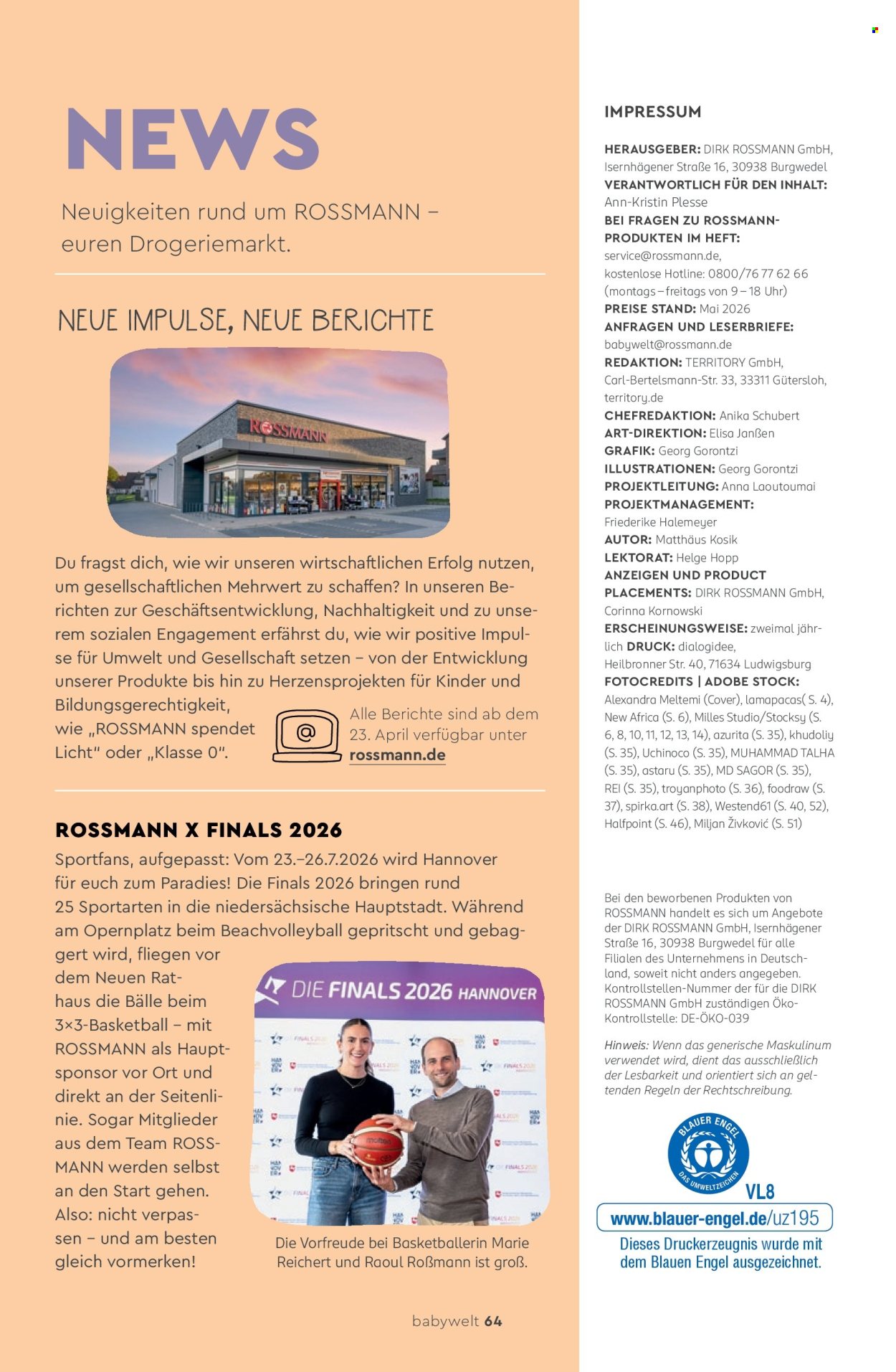 Rossmann Prospekte . Seite 64