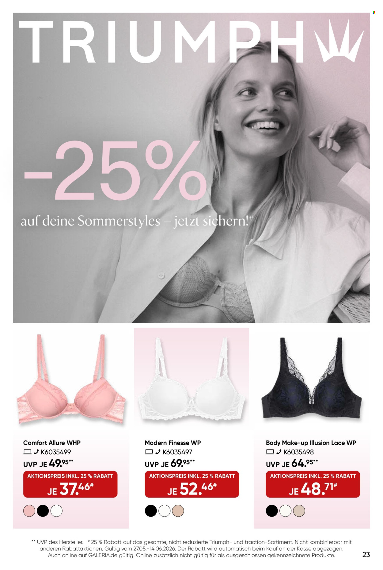 GALERIA Karstadt Kaufhof Prospekte  - 27.05.2026 - 9.06.2026. Seite 23