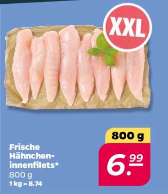 Frische Hähncheninnenfilets