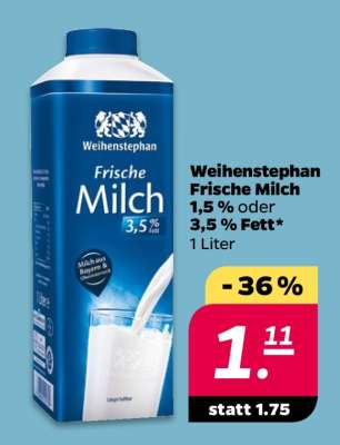 Weihenstephan frische Milch