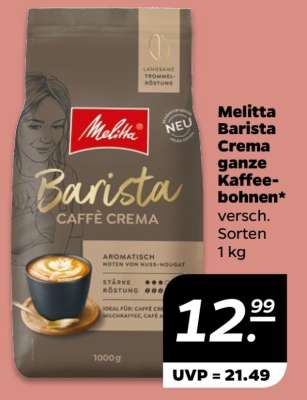 Melitta Barista Crema ganze Kaffeebohnen
