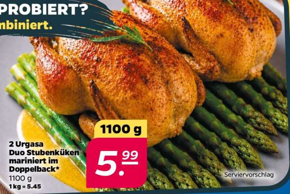 2 Urgasa Duo Stubenküken mariniert im Doppelback