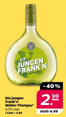 Die jungen Frank’n Müller Thurgau