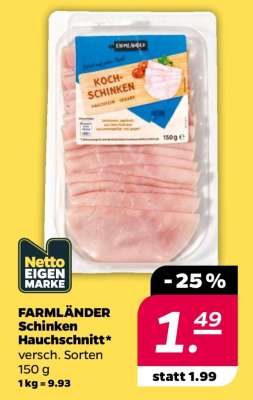 FARMLÄNDER Schinken Hauchschnitt