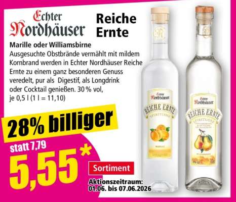 Echter Nordhäuser Reiche Ernte