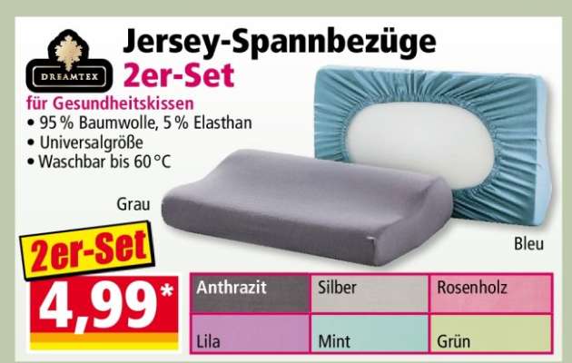 Jersey-Spannbezüge 2er-Set