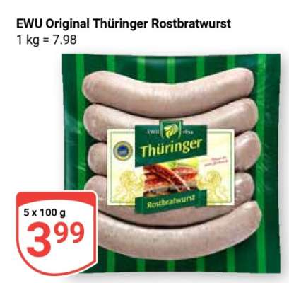 EWU Original Thüringer Rostbratwurst