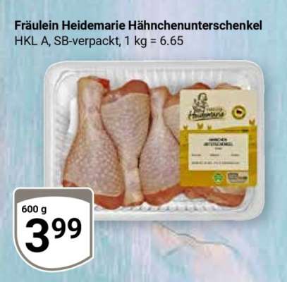 Fräulein Heidemarie Hähnchenunterschenkel