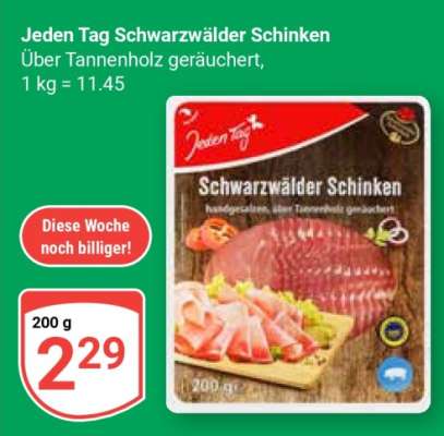 Jeden Tag Schwarzwälder Schinken