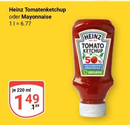 Heinz Tomatenketchup oder Mayonnaise