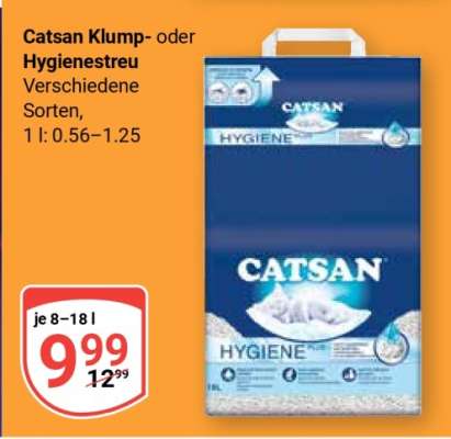 Catsan Klump- oder Hygienestreu