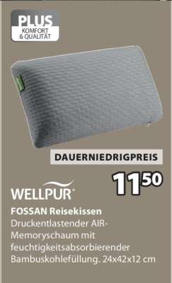 WELLPUR FOSSAN Reisekissen