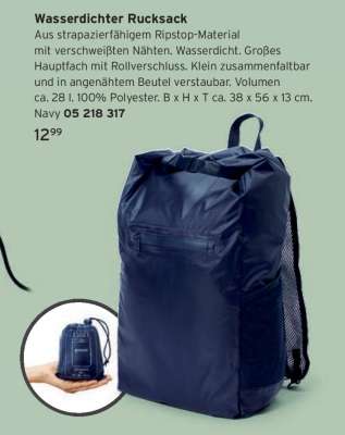 Wasserdichter Rucksack