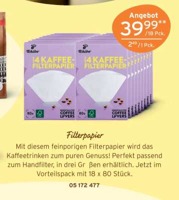 Kaffeefilterpapier