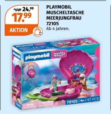 PLAYMOBIL MUSCHELTASCHE MEERJUNGFRAU 72105
