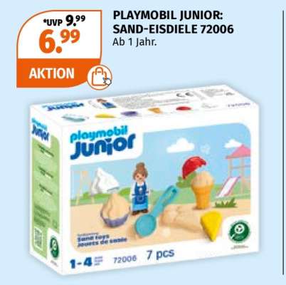 PLAYMOBIL JUNIOR: SAND-EISDIELE 72006