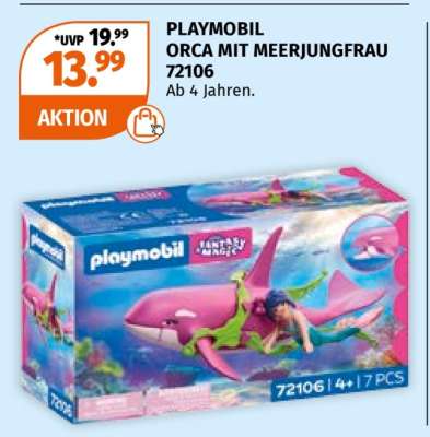 PLAYMOBIL ORCA MIT MEERJUNGFRAU 72106