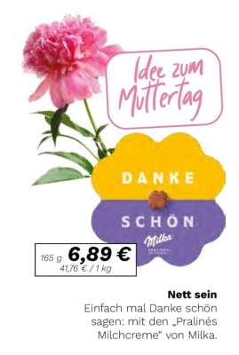 Milka Pralinés Milchcreme