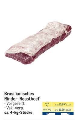 Brasilianisches Rinder-Roastbeef