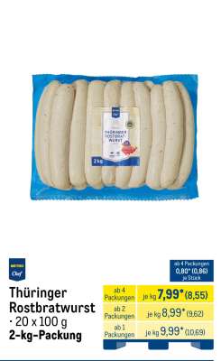 Thüringer Rostbratwurst