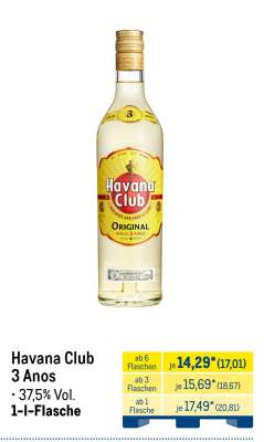Havana Club 3 Anos