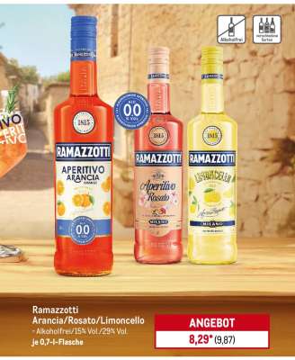 Ramazzotti Arancia/Rosato/Limoncello