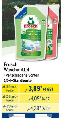 Frosch Waschmittel