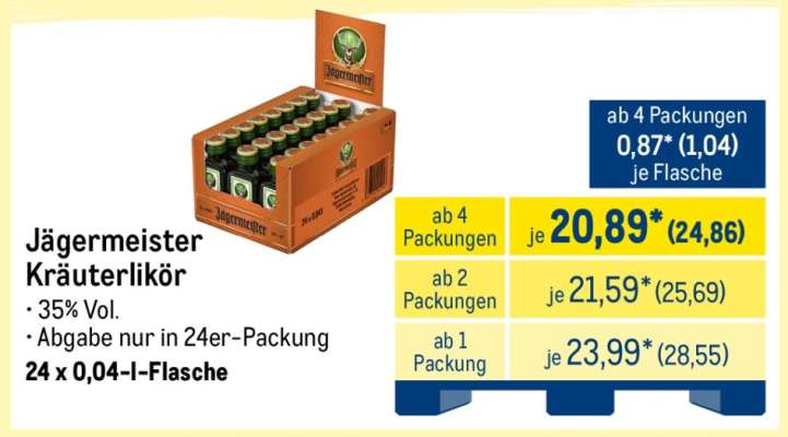 JÄGERMEISTER Kräuterlikör*