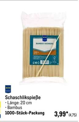 Schaschlikspieße