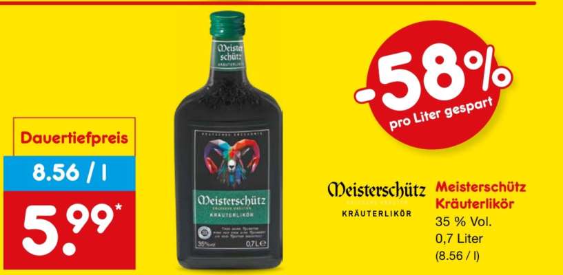 Meisterschütz Kräuterlikör