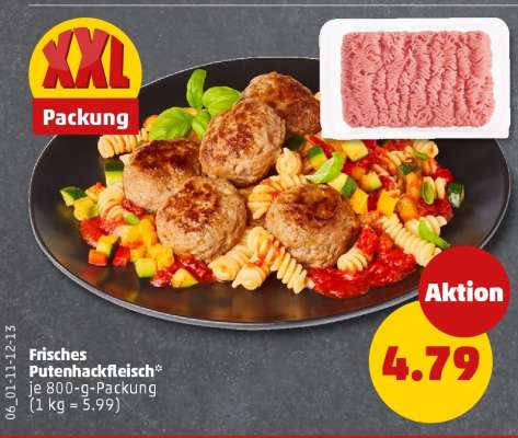 Frisches Putenhackfleisch