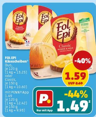 Fol Epi Käsescheiben