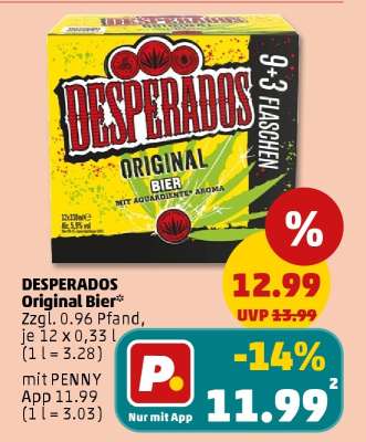 DESPERADOS Original Bier