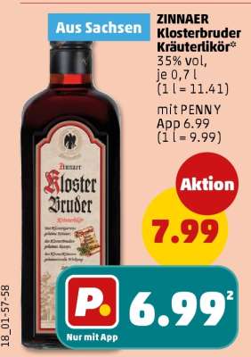 Zinnaer Klosterbruder Kräuterlikör