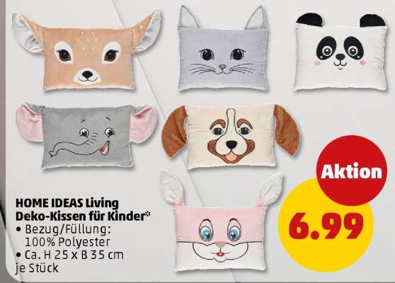 HOME IDEAS Living Deko-Kissen für Kinder