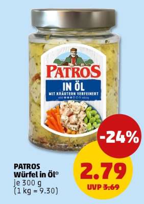 PATROS Würfel in Öl