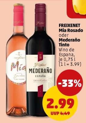 FREIXENET Mia Rosado oder Mederaño Tinto