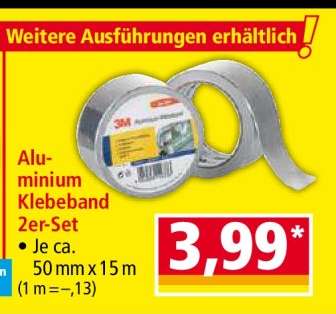 Aluminium Klebeband 2er-Set