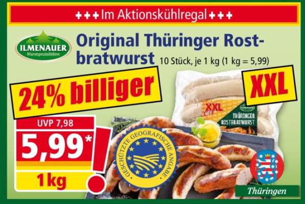 Original Thüringer Rostbratwurst